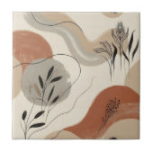 Modern Minimalist Organic Abstract Shapes Pattern Fliese (Vorderseite)