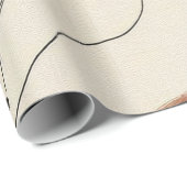 Modern Minimalist Organic Abstract Shapes Pattern Geschenkpapier (Rolleneckpunkt)