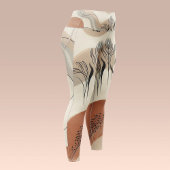 Modern Minimalist Organic Abstract Shapes Pattern Leggings
