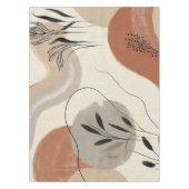 Modern Minimalist Organic Abstract Shapes Pattern Tischdecke (Vorderseite)