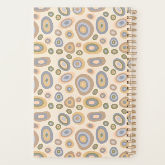 Modern Minimalist Organic Personalized Planner Planer (Rückseite)