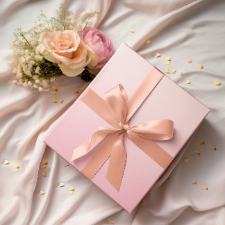 Modern minimalist pastellrosa Farbverlauf Geschenkpapier