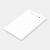 Modern Minimalist Personalized Name Stationery Post-it Klebezettel (angewinkelt)
