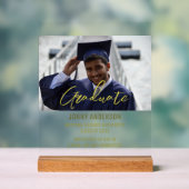 Modern Minimalist Photo and Script Acrylschild (Neutral)