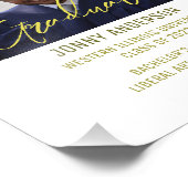 Modern Minimalist Photo and Script Fotodruck (Ecke)