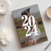 Modern Minimalist Photo Graduation Invitation