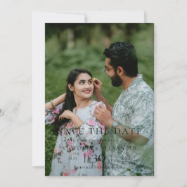 Modern Minimalist Photo Wedding Save the Date