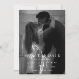 Modern Minimalist Photo Wedding Save the Date