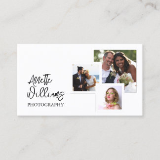 Modern minimalist photos photography visitenkarte