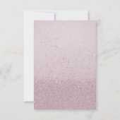 Modern Minimalist Pink Gold Wedding Save the Date (Rückseite)
