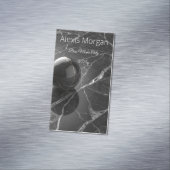 Modern Minimalist Pink-Purple Border Template Magnetische Visitenkarte (Beispiel)