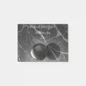 Modern Minimalist Pink-Purple Border Template Post-it Klebezettel (Vorderseite)