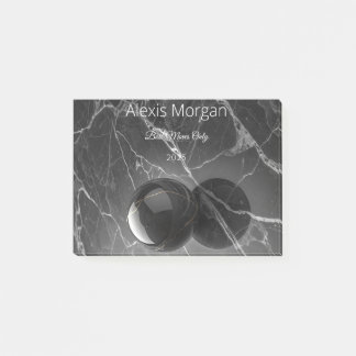 Modern Minimalist Pink-Purple Border Template Post-it Klebezettel