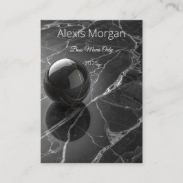 Modern Minimalist Pink-Purple Border Template Visitenkarte