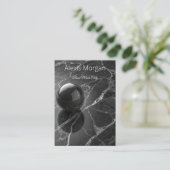 Modern Minimalist Pink-Purple Border Template Visitenkarte (Stehend Vorderseite)