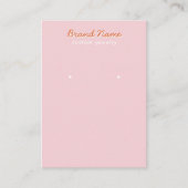 Modern Minimalist Pink Script Jewelry Display Card Visitenkarte (Vorderseite)