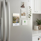 Modern Minimalist Polaroid Wedding Save the Date Magneteinladung