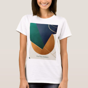 Modern minimalist Poster mit überlappendem Dreieck T-Shirt