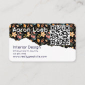 Modern Minimalist Professional Business Card Visitenkarte (Vorderseite)