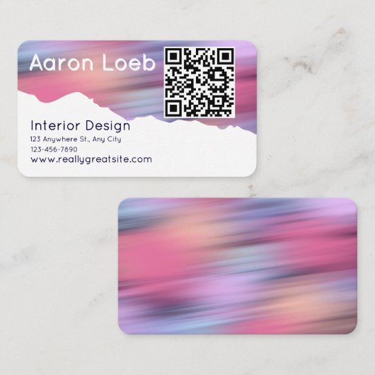 Modern Minimalist Professional Business Card Visitenkarte (Vorne/Hinten)