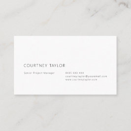 Modern minimalist professional business card visitenkarte