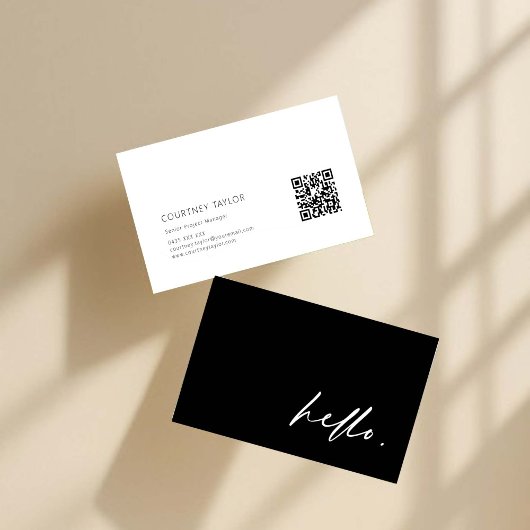 Modern minimalist professional business card visitenkarte