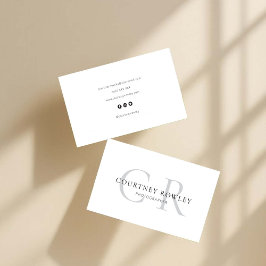 Modern minimalist professional business card visitenkarte