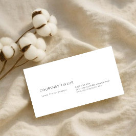Modern minimalist professional business card visitenkarte