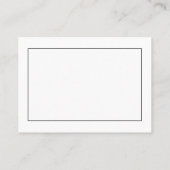 Modern Minimalist Professional Simple Visitenkarte (Rückseite)