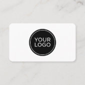 Modern Minimalist QR Code Visitenkarte (Vorderseite)