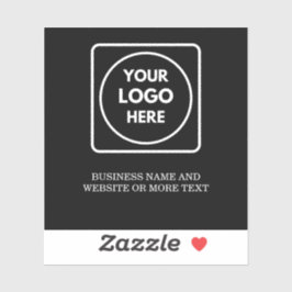 Modern Minimalist QR Logo Business Promo label