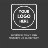 Modern Minimalist QR Logo Business Promo label (Vorderseite)