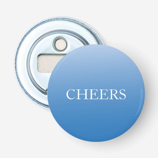 Modern Minimalist Quote Bottle Opener Gift Flaschenöffner (Vorderseite)