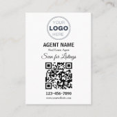 Modern Minimalist Real Estate Listing Scan Visitenkarte (Vorderseite)