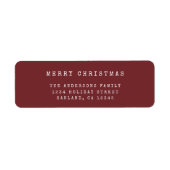Modern Minimalist Red Typewriter Merry Christmas (Vorne)