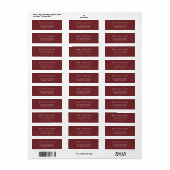 Modern Minimalist Red Typewriter Merry Christmas (Vorne)