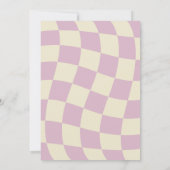 Modern Minimalist Retro Coral Oh Baby Shower Einladung (Rückseite)