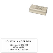 Modern Minimalist Return Address Gummistempel (Stempel)
