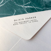 Modern Minimalist Return Address Gummistempel