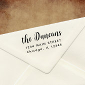 Modern Minimalist Return Address Gummistempel