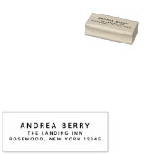 Modern Minimalist Return Address Gummistempel (Stempel)