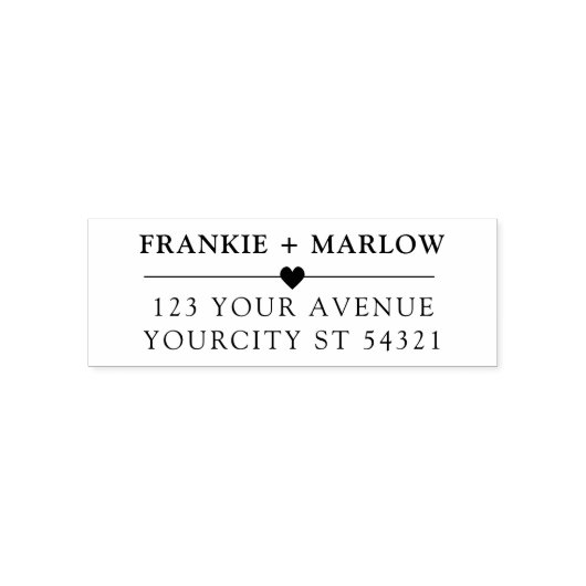 Modern Minimalist Return Address Permastempel (Design)