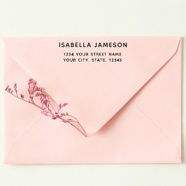 Modern Minimalist Return Address Permastempel