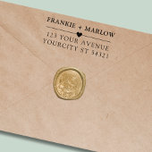 Modern Minimalist Return Address Permastempel