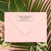 Modern Minimalist Return Address Permastempel