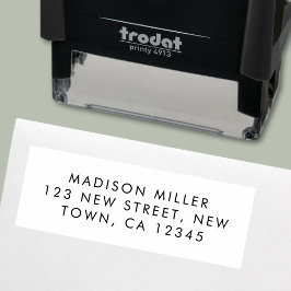 Modern Minimalist Return Address Permastempel
