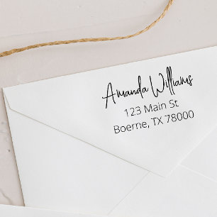 Modern Minimalist Return Address Permastempel
