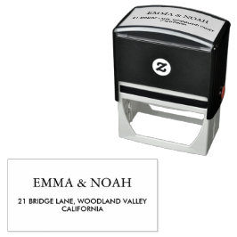 Modern Minimalist Return Address Permastempel
