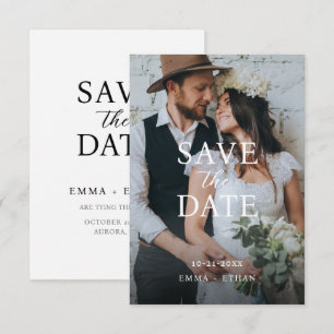 Modern minimalist roséfarben save the date