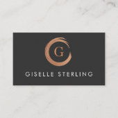 Modern minimalist roségold visitenkarte (Vorderseite)